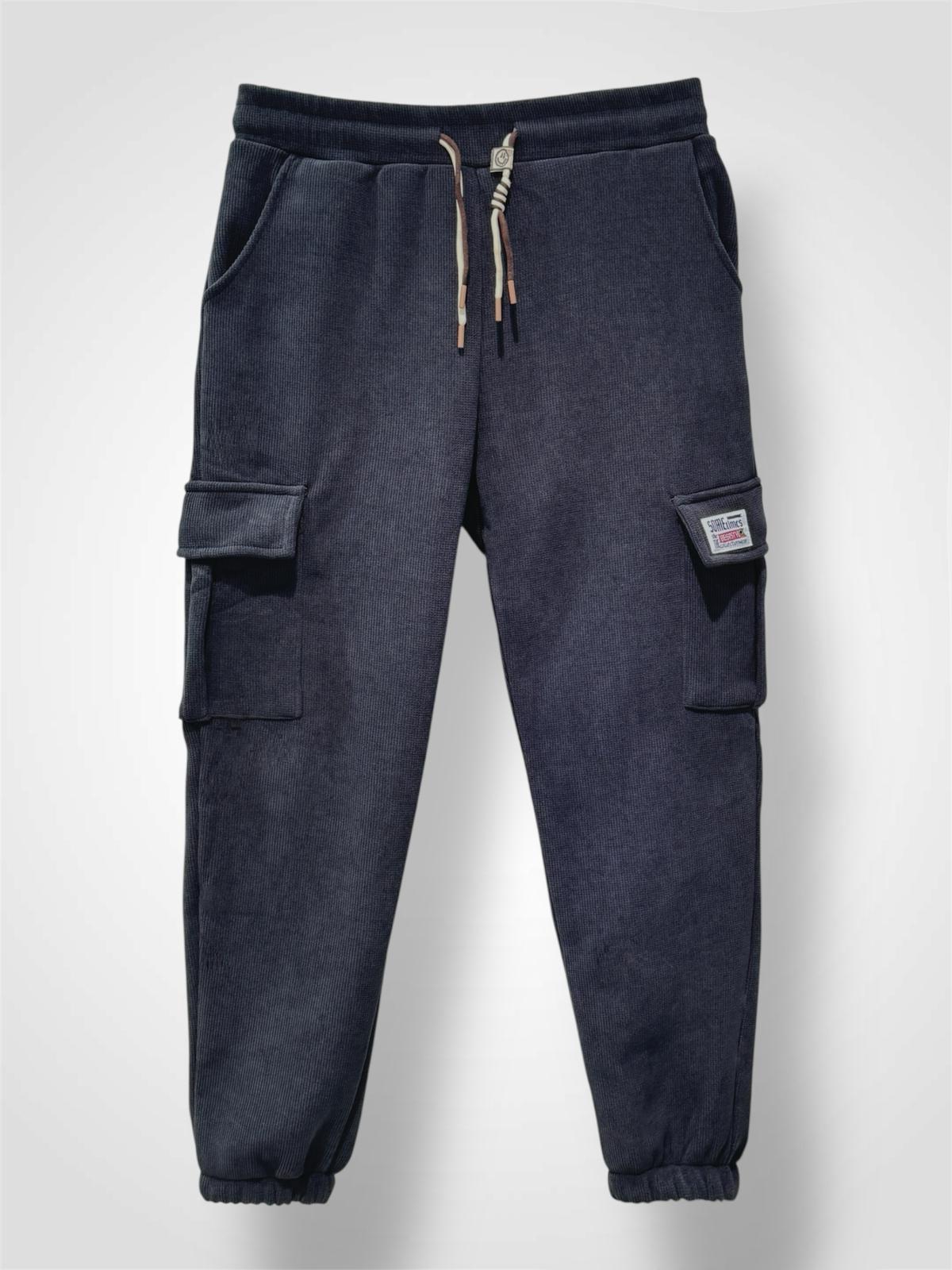 Pantalon jogging cargo doublé polaire