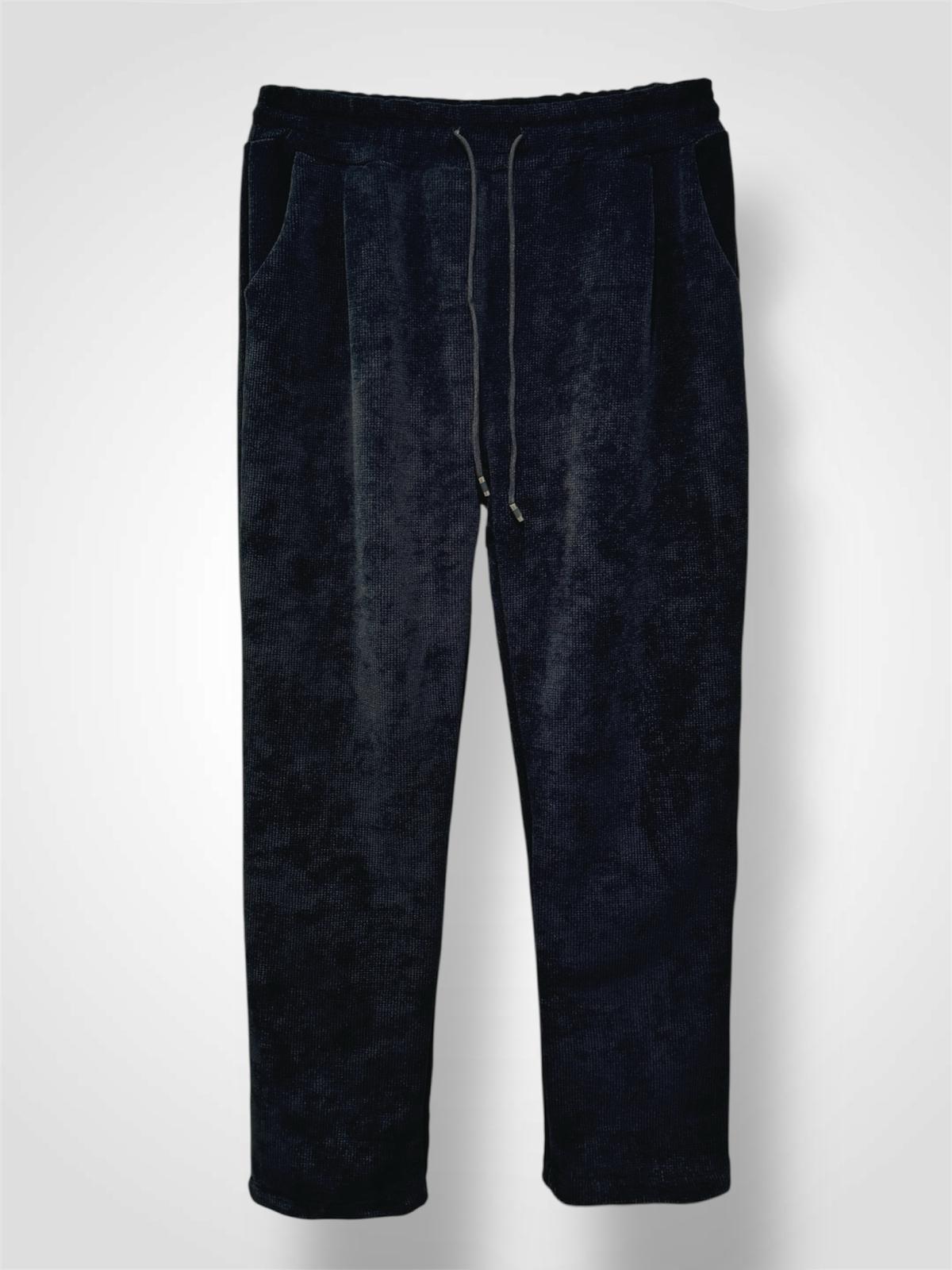 Pantalon coupe droite en velours