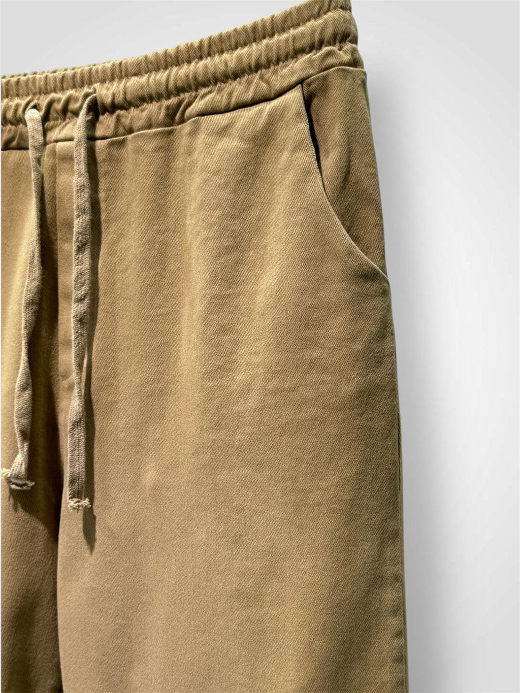Pantalon élastiqué en coton