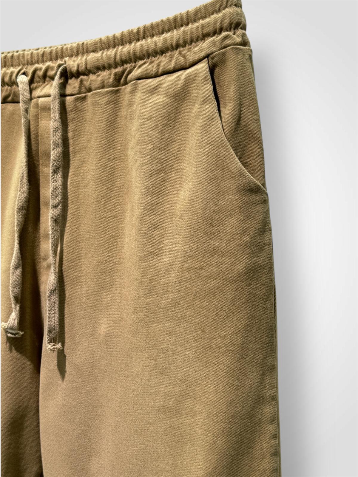 Pantalon élastiqué en coton