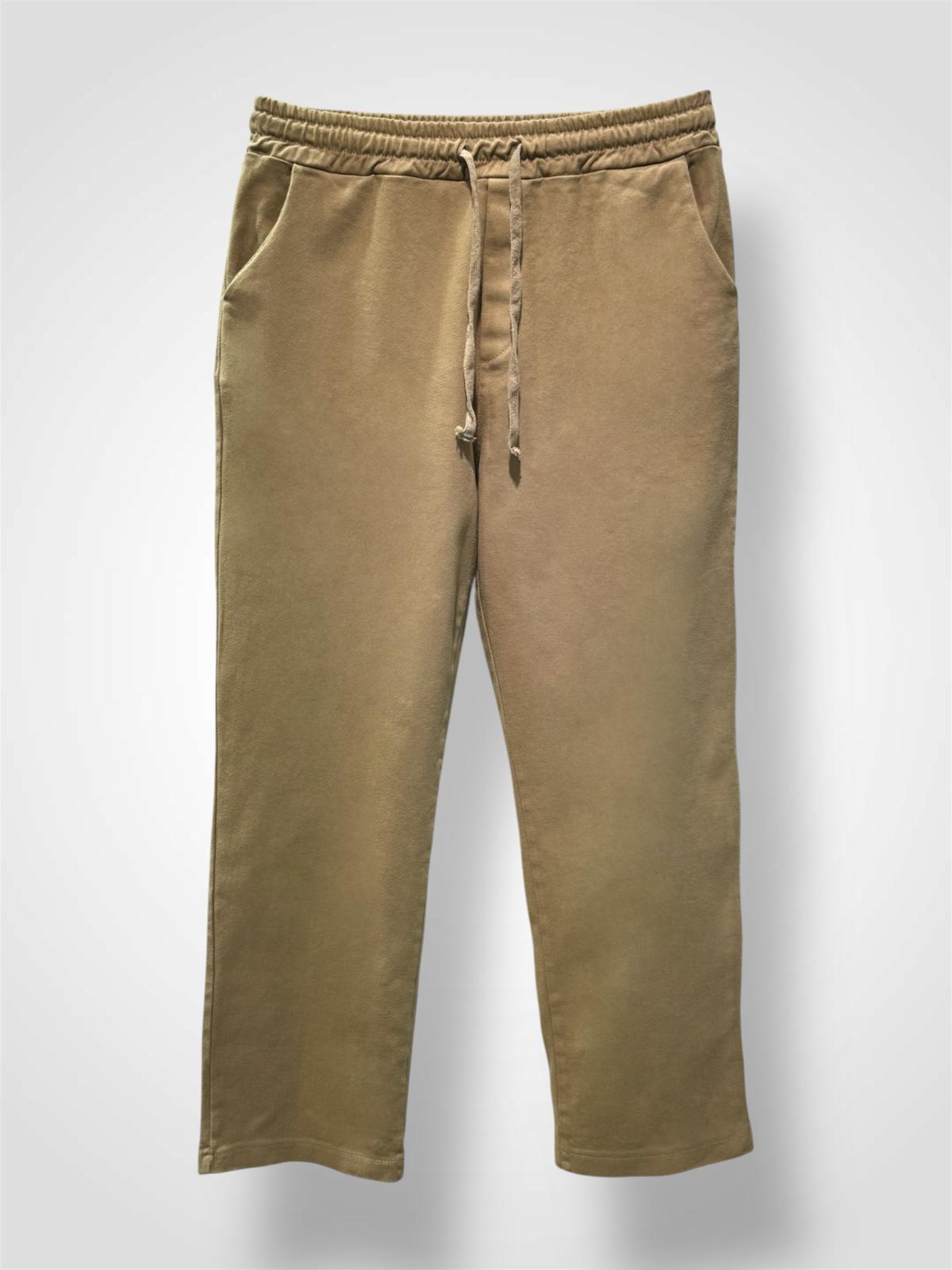 Pantalon élastiqué en coton