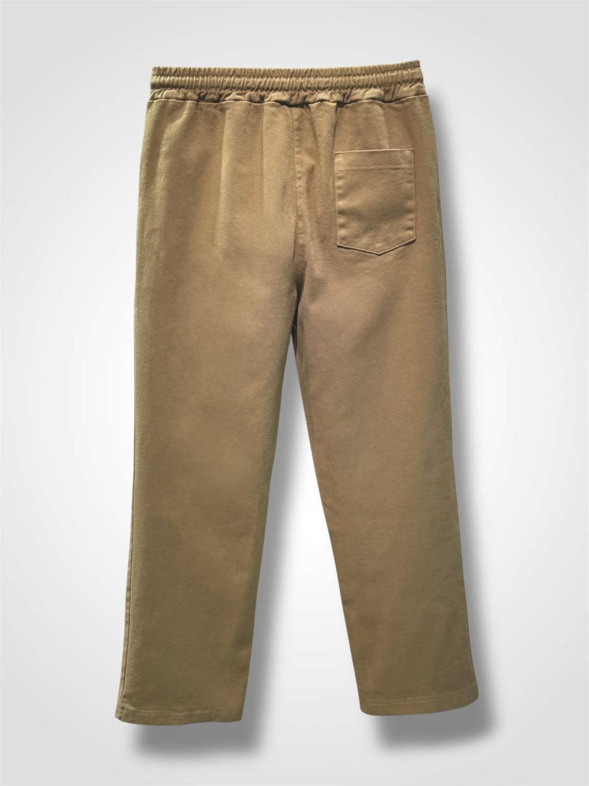 Pantalon élastiqué en coton
