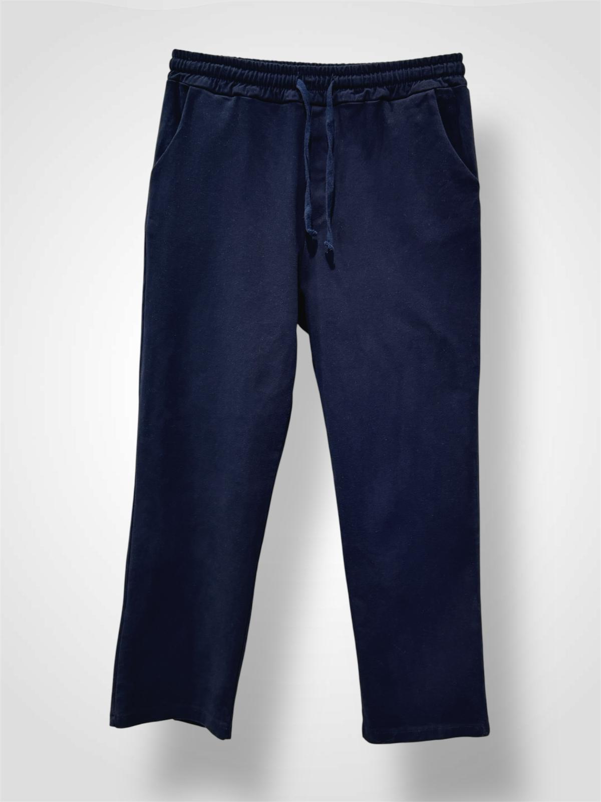 Pantalon élastiqué en coton