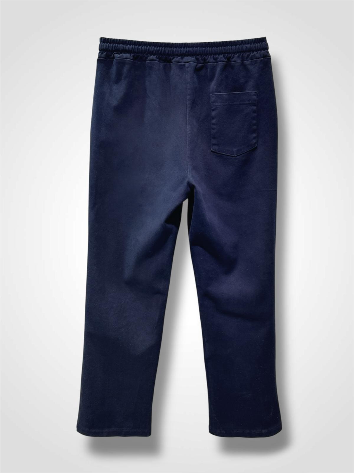 Pantalon élastiqué en coton