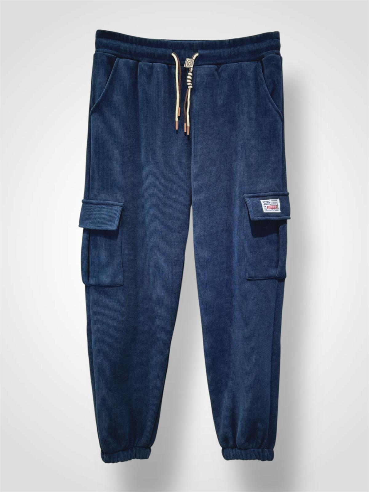Pantalon jogging cargo doublé polaire
