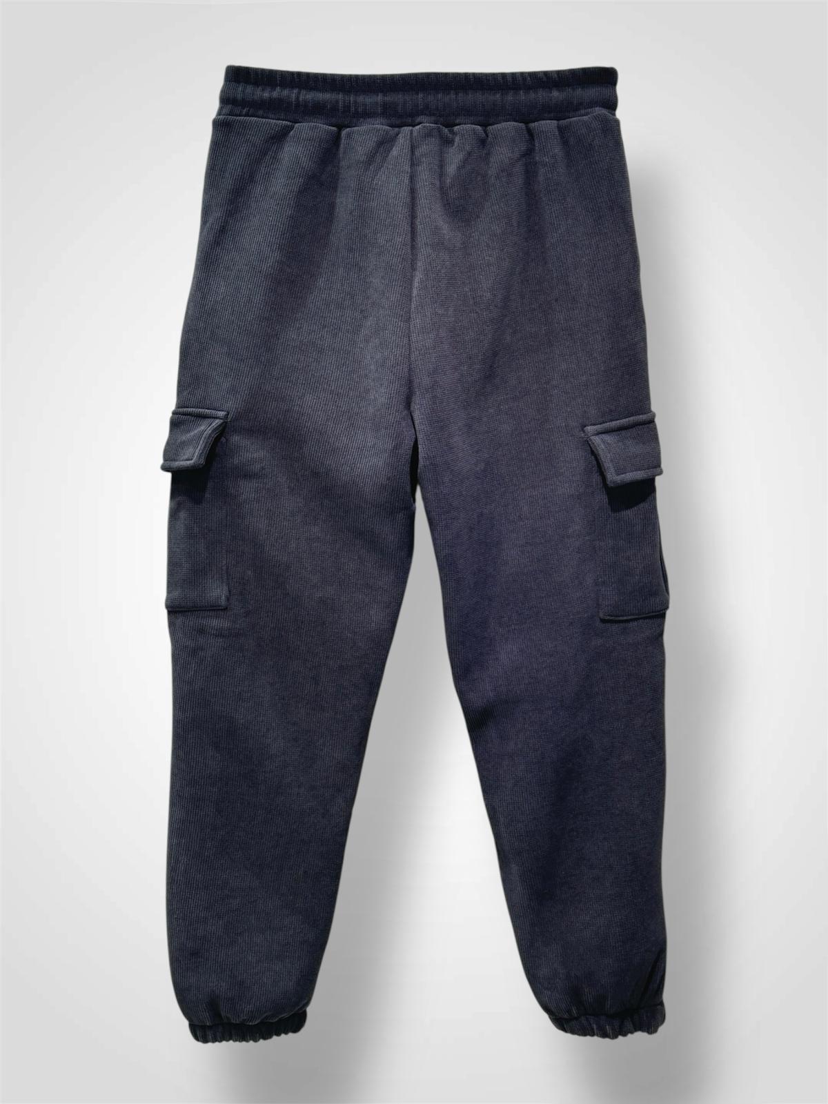 Pantalon jogging cargo doublé polaire