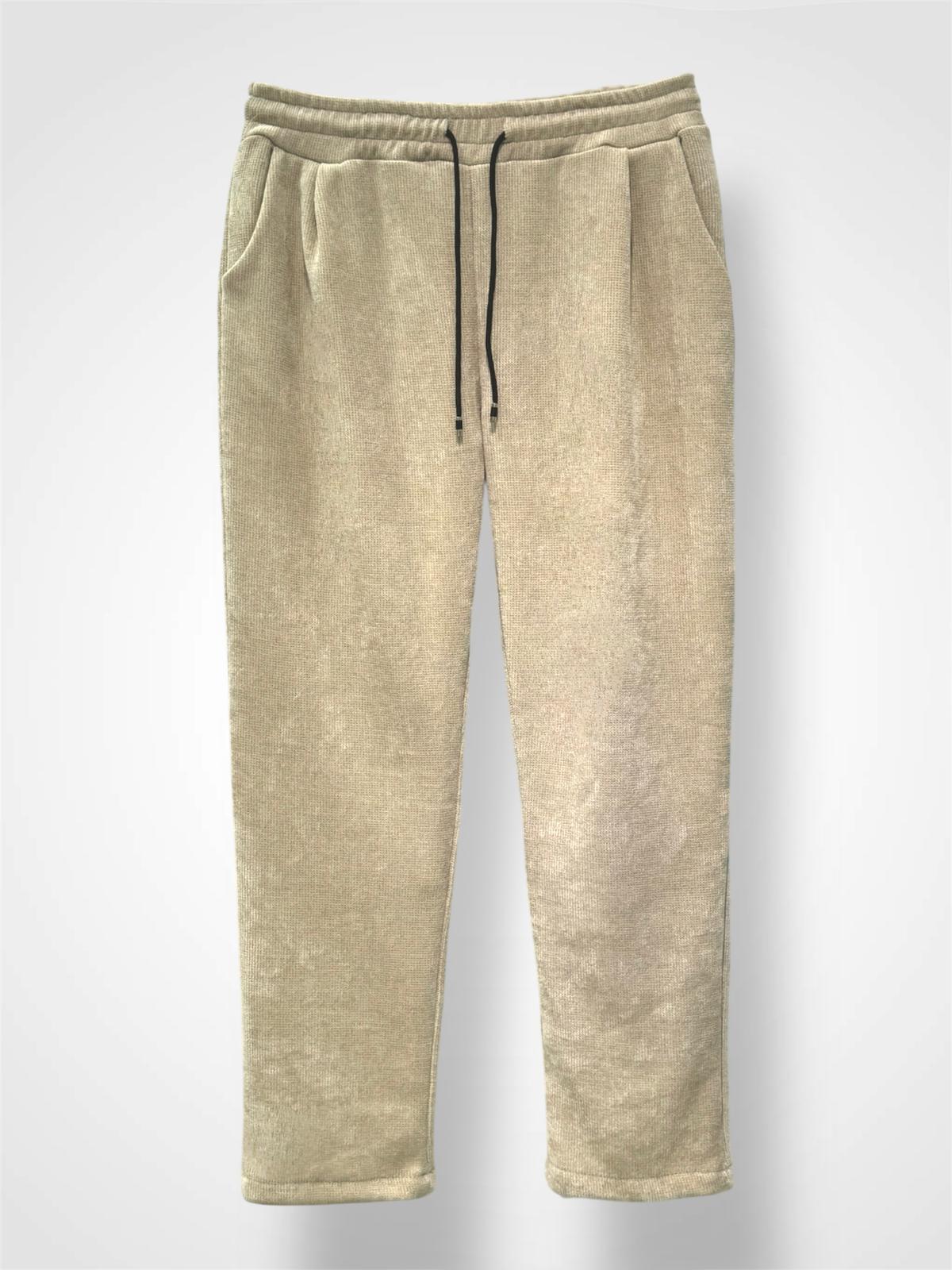 Pantalon coupe droite en velours