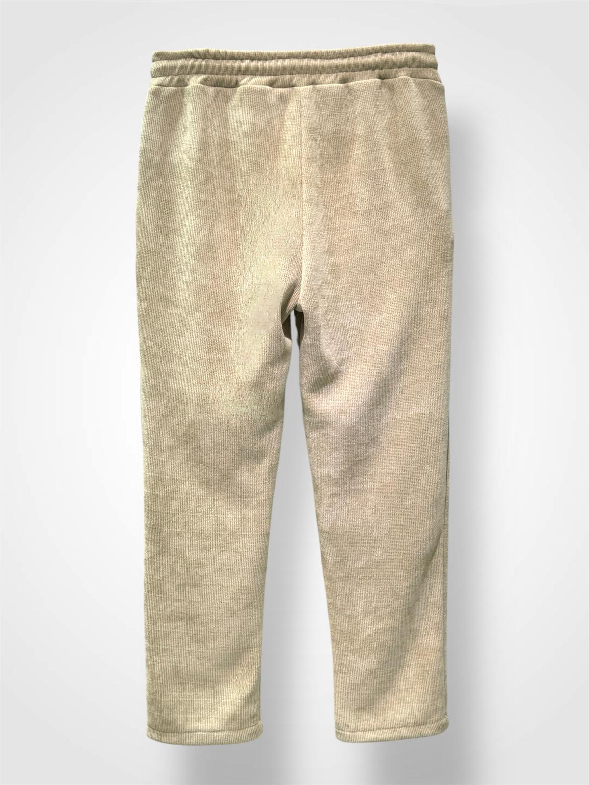 Pantalon coupe droite en velours
